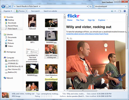 Windows 7 Federated Search