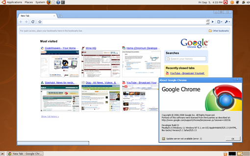 Google chrome available for linux and mac osx