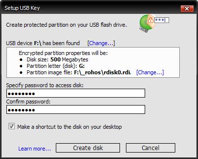 password protected usb drive