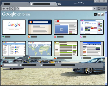 Google Chrome Porsche Theme