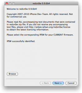 Redsn0w redsnow 0.9.6rc12 to jailbreak ios 4.3.2